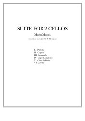 Suite for 2 Cellos by Marin Marais